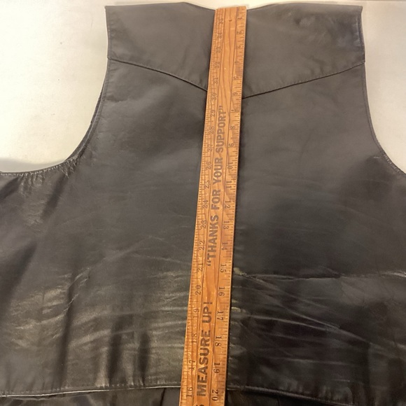 Leather motorcycle vest Howard’s Exclusive Leathers Men’s size 50 - Picture 11 of 12